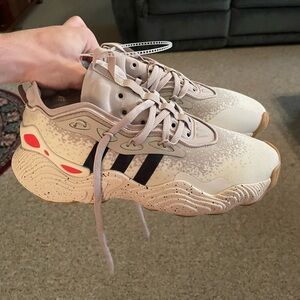 Adidas Trae Young 3.0 Wonder Beige Sizes 9.5, and kids 6.5